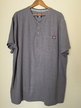 Wrangler Workwear Polo Mens 3XL Grey Casual Outdoor‎ Gorpcore Utility Shirt